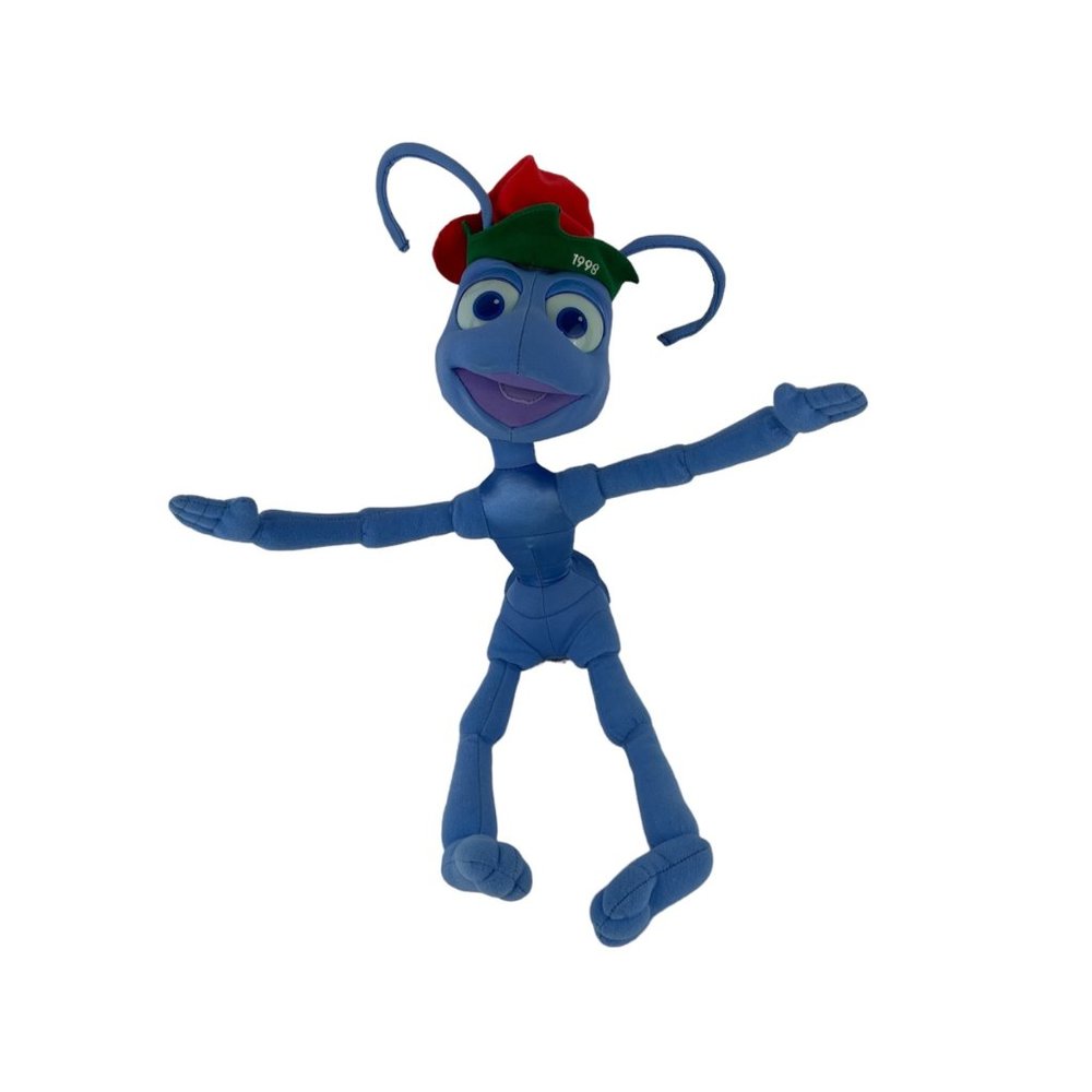 Disney Pixar Bugs Life‎ Flik Ant Christmas 1998 Plush Holiday Stuffed Animal Toy
